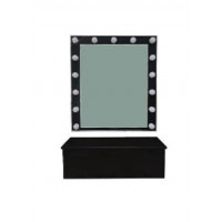 Зеркало для визажиста настенное + полка-ящик