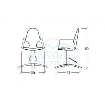 Кресло парикмахерское MYA