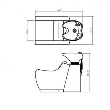 Парикмахерская мойка "Cento"