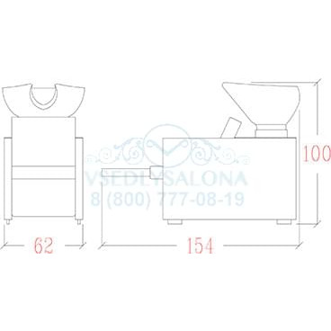 Мойка парикмахерская XILEMA AIRWASH
