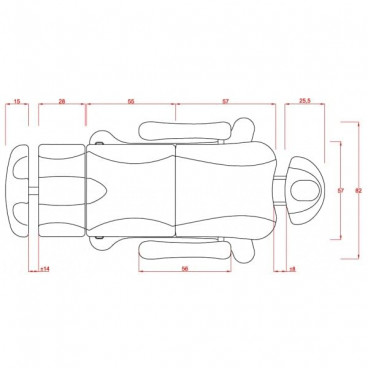Кресло косметологическое МК33 с тремя моторами