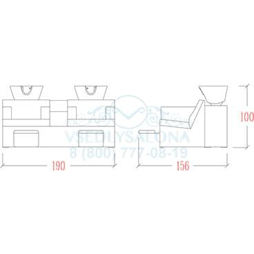 Мойка парикмахерская GALAXY WASH