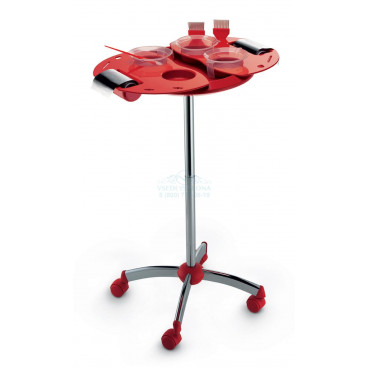 Тележка Giotto C прозрачно-красная