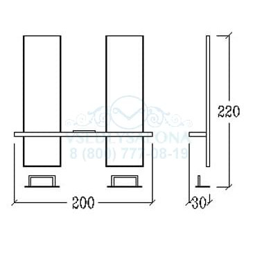 Двойное рабочее место мастера LULLABY DOUBLE