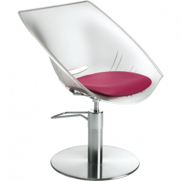 Кресло парикмахерское GINEVRA CONFORT TRANSPARENTE 