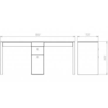 Маникюрный стол Double ECO II