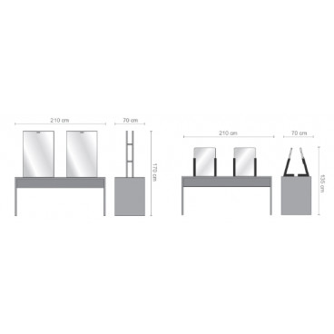 Зеркало парикмахерское "FAIR 4C"