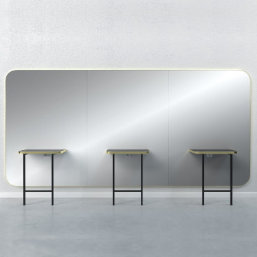 Зеркало парикмахерское &quot;Madison Gold Infinite 3P&quot;