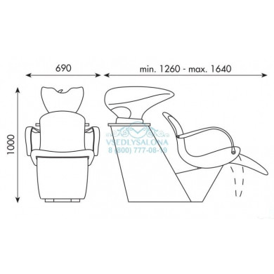 Мойка парикмахерская Н2О-CHIOCCIOLA