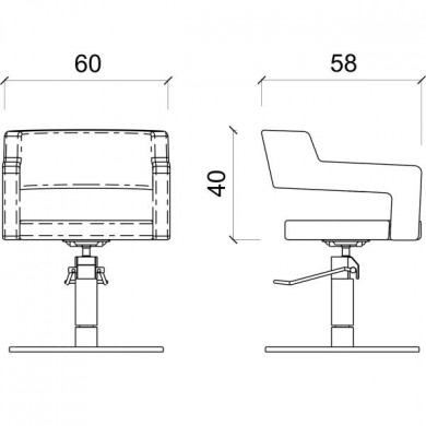 Кресло парикмахерское &quot;CREUSA&quot;