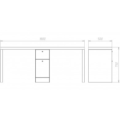 Маникюрный стол Double ECO