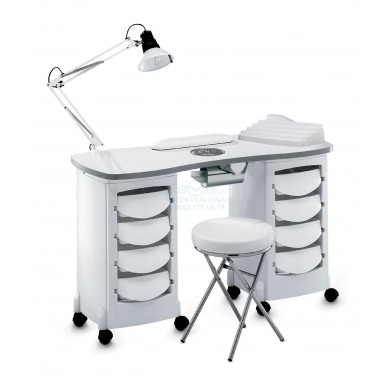 Стол маникюрный 2-ной с вытяжкой 167LX