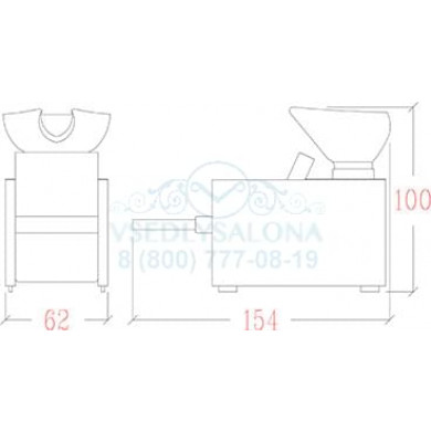 Мойка парикмахерская KUBIK MASSAGE