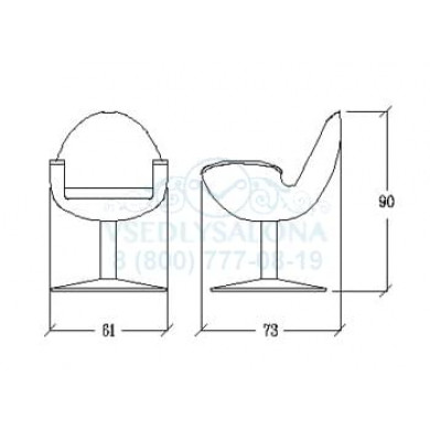 Кресло парикмахерское MIRO