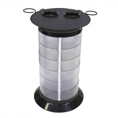 Парикмахерская тележка &quot;GiroCo Doble black&quot; ящики прозрачные