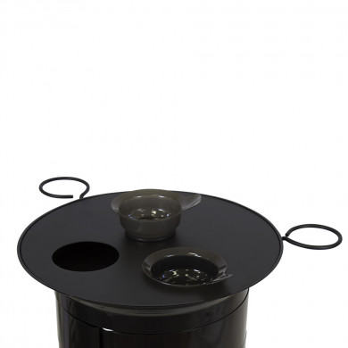 Парикмахерская тележка &quot;GiroCo Doble black&quot; ящики прозрачные