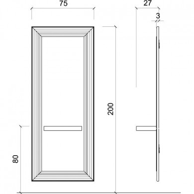 Зеркало парикмахерское &quot;Jadmahal&quot;