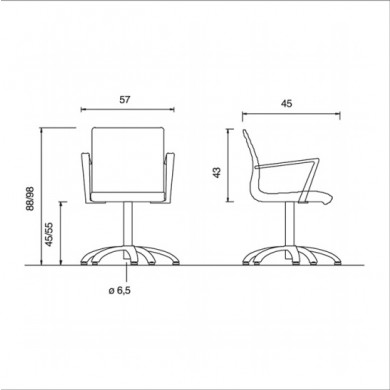 Кресло парикмахерское &quot;Aluotis Dieci&quot;