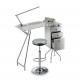 Стол маникюрный белый с вытяжкой 302LX 